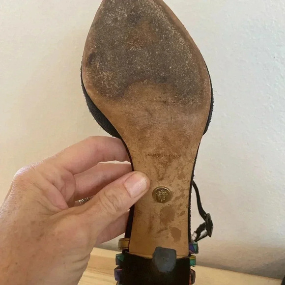 Emilio Pucci Vintage Womens Suede Stiletto Heels - Picture 8 of 10